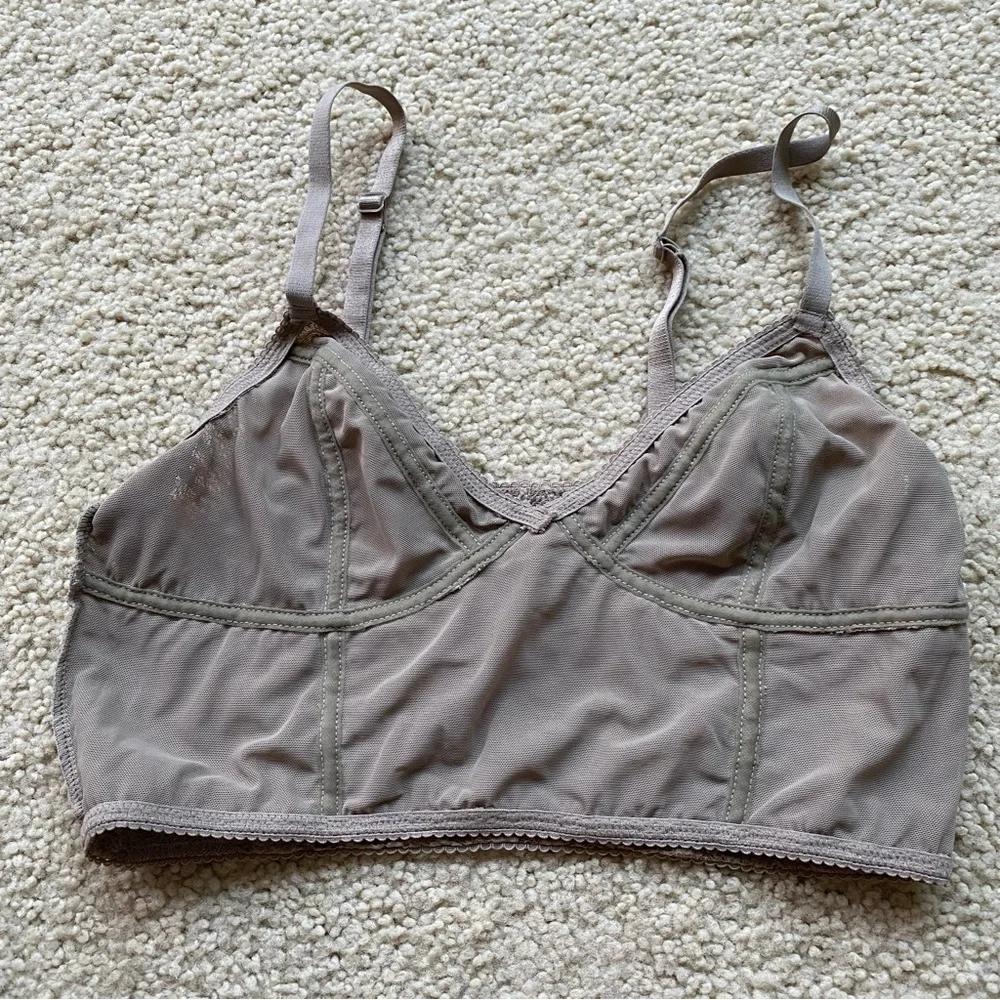 Free People Intimately Lace Bralette Size Small S Boho Green Feminine Bohemian